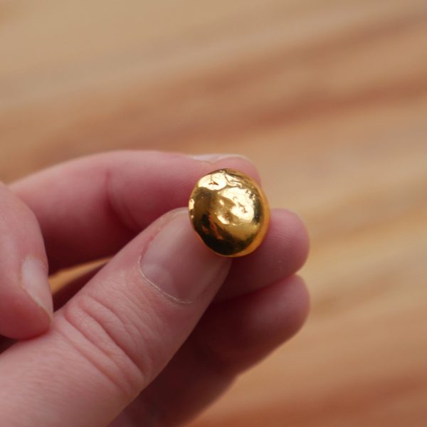 Gold-Plated 1 2  Flawed Domed Buttons Online