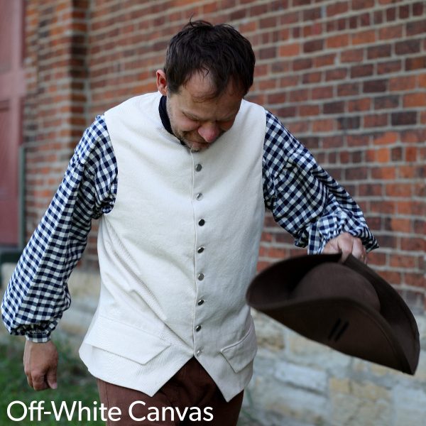 1770 s Waistcoat in Linen For Discount - Image 2