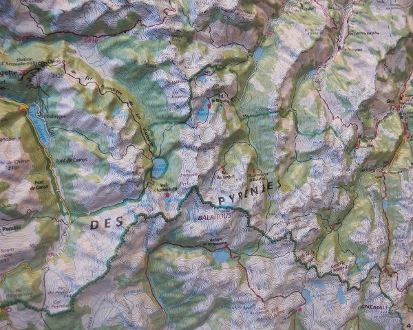 Relief Wall map - Hautes Pyrenees - 113 x 80 cm | IGN (French) on Sale - Image 2