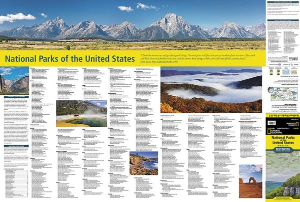 National Parks of the United States Wall map | National Geographic Maps Online Sale - Image 2