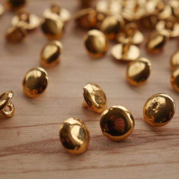 Gold-Plated 1 2  Flawed Domed Buttons Online - Image 2