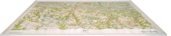 Relief Wall map - Hautes Pyrenees - 113 x 80 cm | IGN (French) on Sale - Image 3