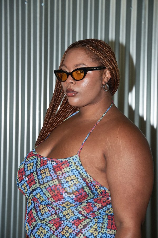Cat Eye Sunglasses Black Yellow Fashion - Image 4