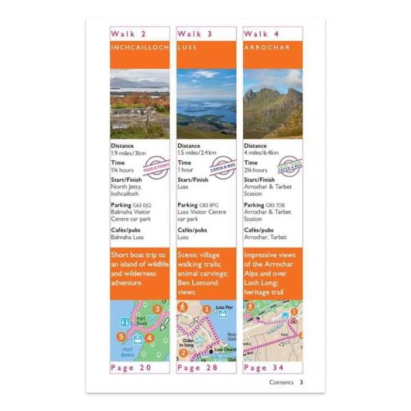 Walking guide (in English) - Loch Lomond and the Trossachs, 10 leisure walks | Ordnance Survey - Short Walks For Discount - Image 3