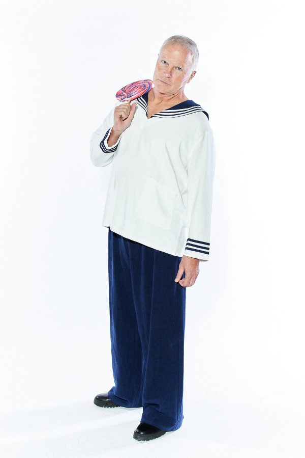 Linen Straight Leg Trousers Navy Hot on Sale - Image 5