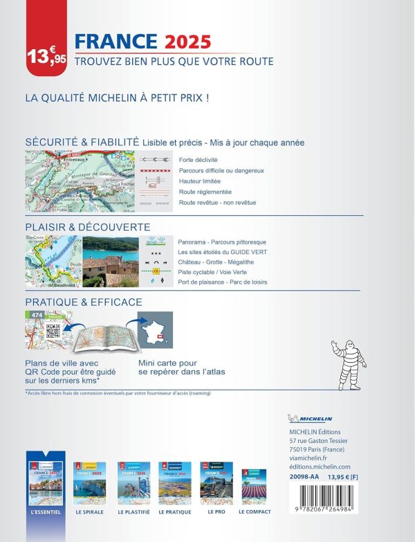Road and tourist atlas - France (paperback) - 2025 edition | Michelin Discount - Image 2