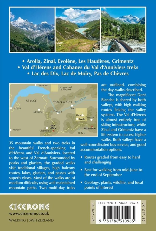Hiking guide (in English) - Arolla and Zinal | Cicerone Hot on Sale - Image 2