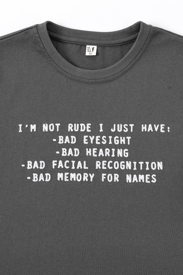 I M NOT RUDE Tommy Tee For Sale - Image 3