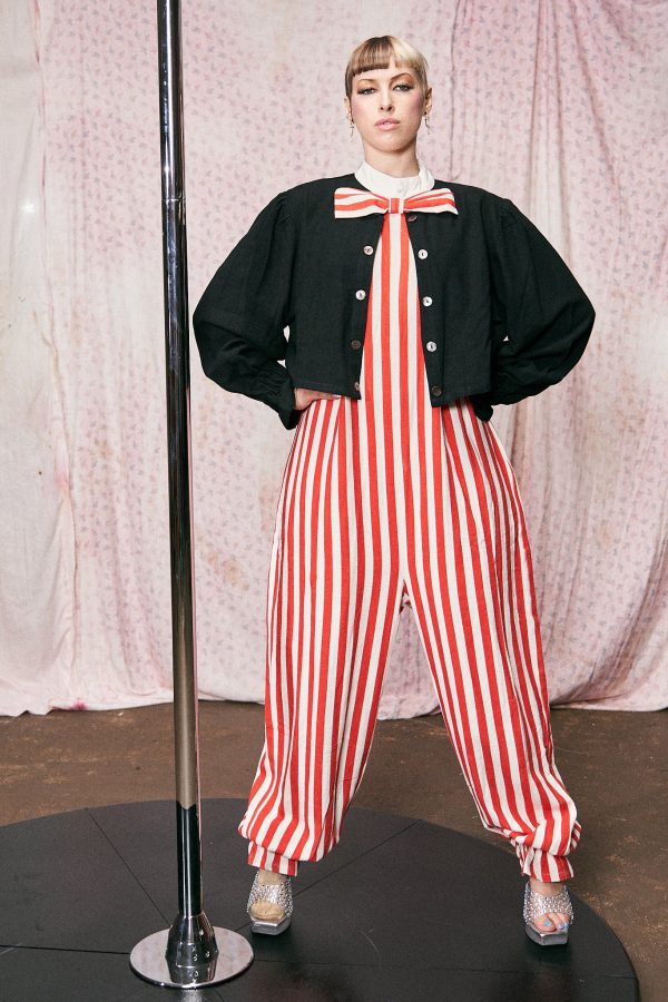 Linen Clown Jumpsuit Fashion - Image 5