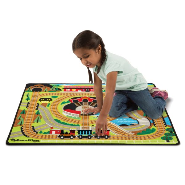 Round the Rails Train Rug 9554 Hot on Sale - Image 2