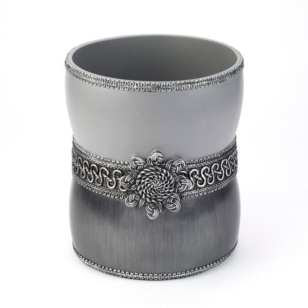 Granite Braided Medallion Waste Basket 11166F Discount