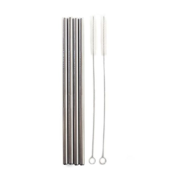 Stainless Steel 8.5 In. Straight Straws 470 Supply - Image 3