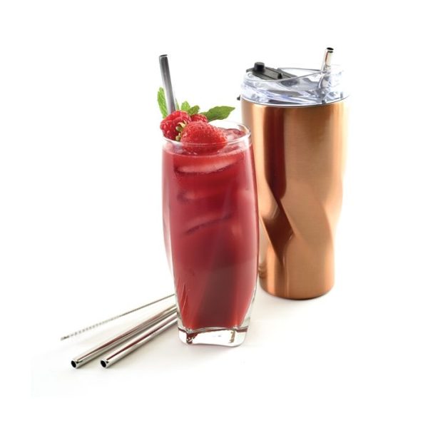 Stainless Steel 8.5 In. Straight Straws 470 Supply - Image 2
