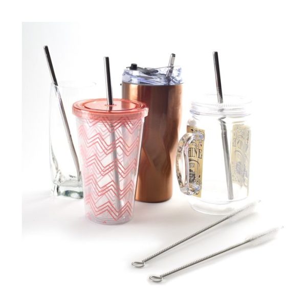 Stainless Steel 8.5 In. Straight Straws 470 Supply - Image 4