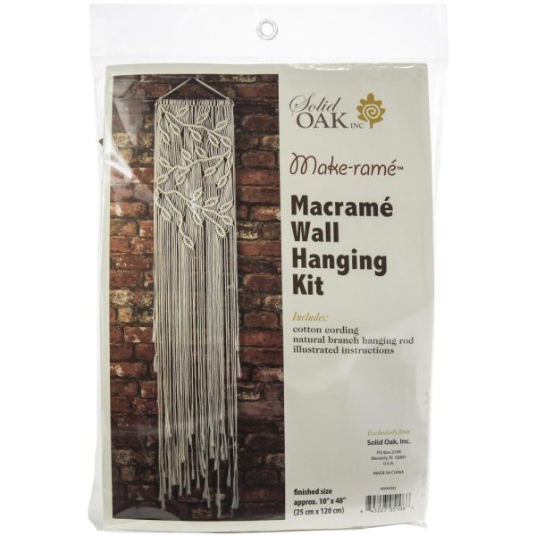 Macrame Leaves and Branches Wall Hanging Kit MWH005 Fashion