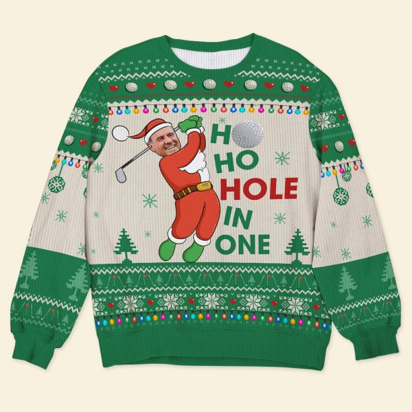 Custom Photo Gifts For Golf Player Ugly Sweater 07ACQN021024 For Sale - Image 2