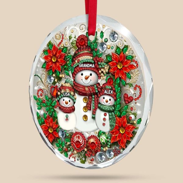 Personalized Gifts For Grandma Crystal glass ornament Christmas 03XQMH250924 on Sale - Image 5
