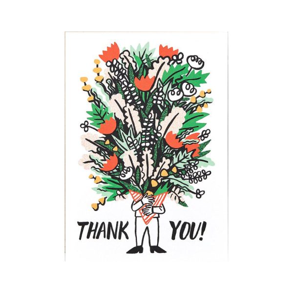 Cari Vander Yacht Bunch of Flowers Thank you Card by Wrap Cheap