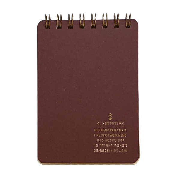 Kraft Work Memo A7 Spiral Notebook by Kleid Online Sale - Image 5