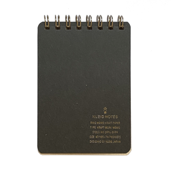 Kraft Work Memo A7 Spiral Notebook by Kleid Online Sale - Image 4