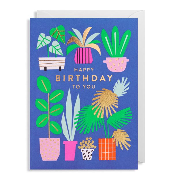 Ekaterina Trukhan Happy Birthday Plants Card by Lagom on Sale